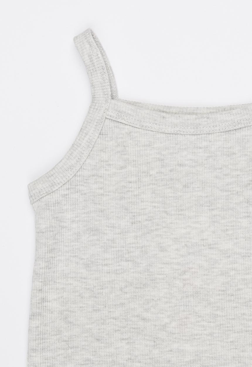 Pop Candy - Strappy Cami Grey Melange