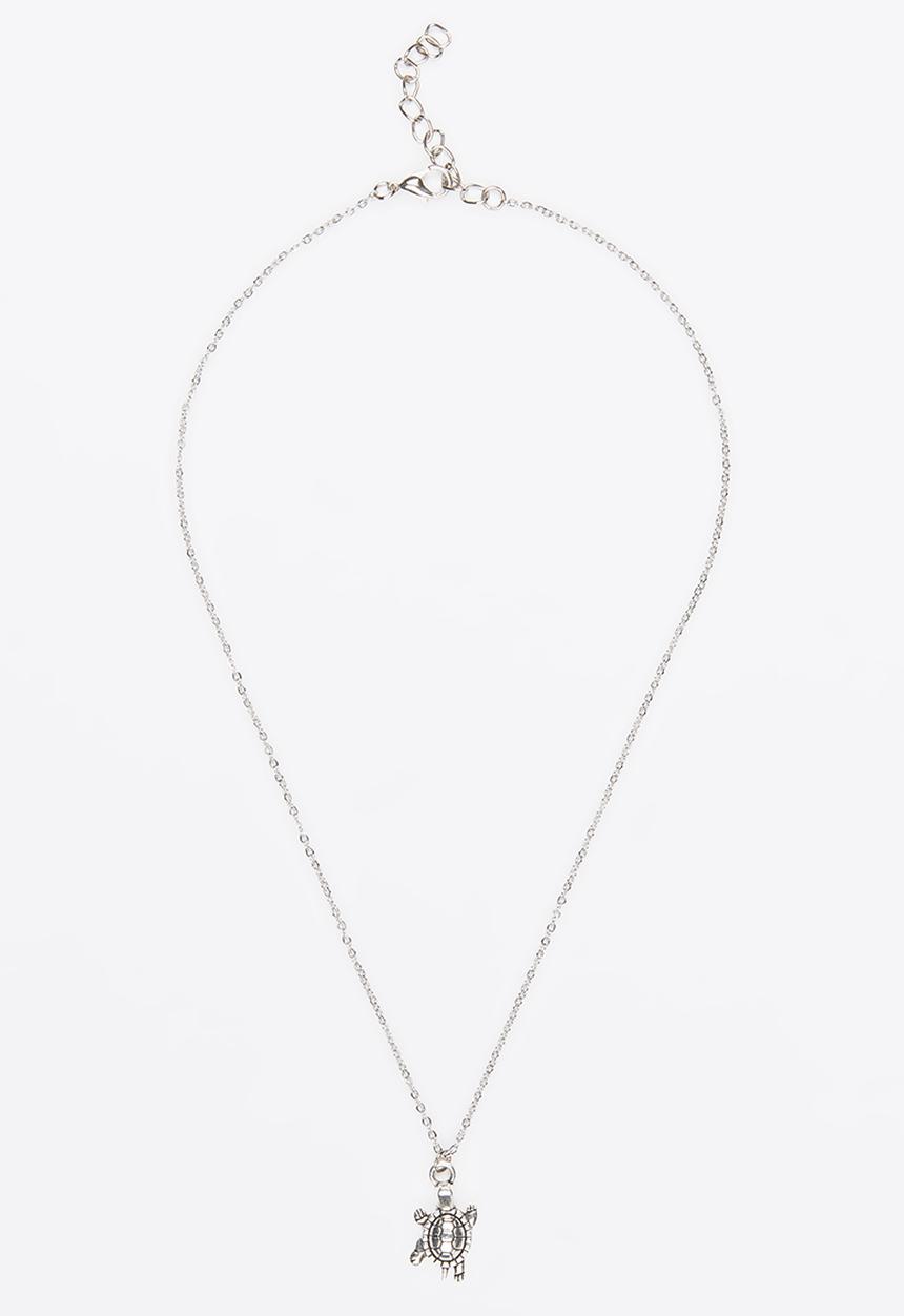 Jewels and Lace - Turtle Necklace Silver