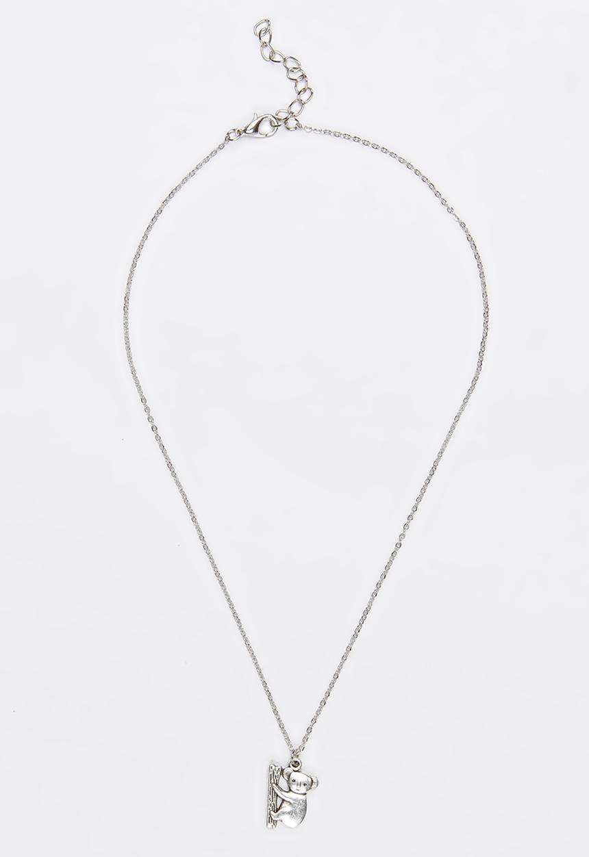 Jewels and Lace - Koala Bear Necklace Silver