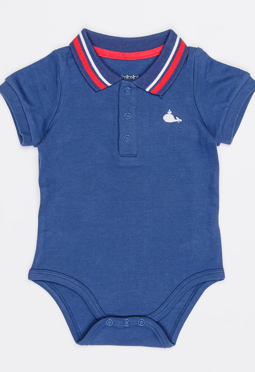 Pop Candy - Polo Bodysuit Blue