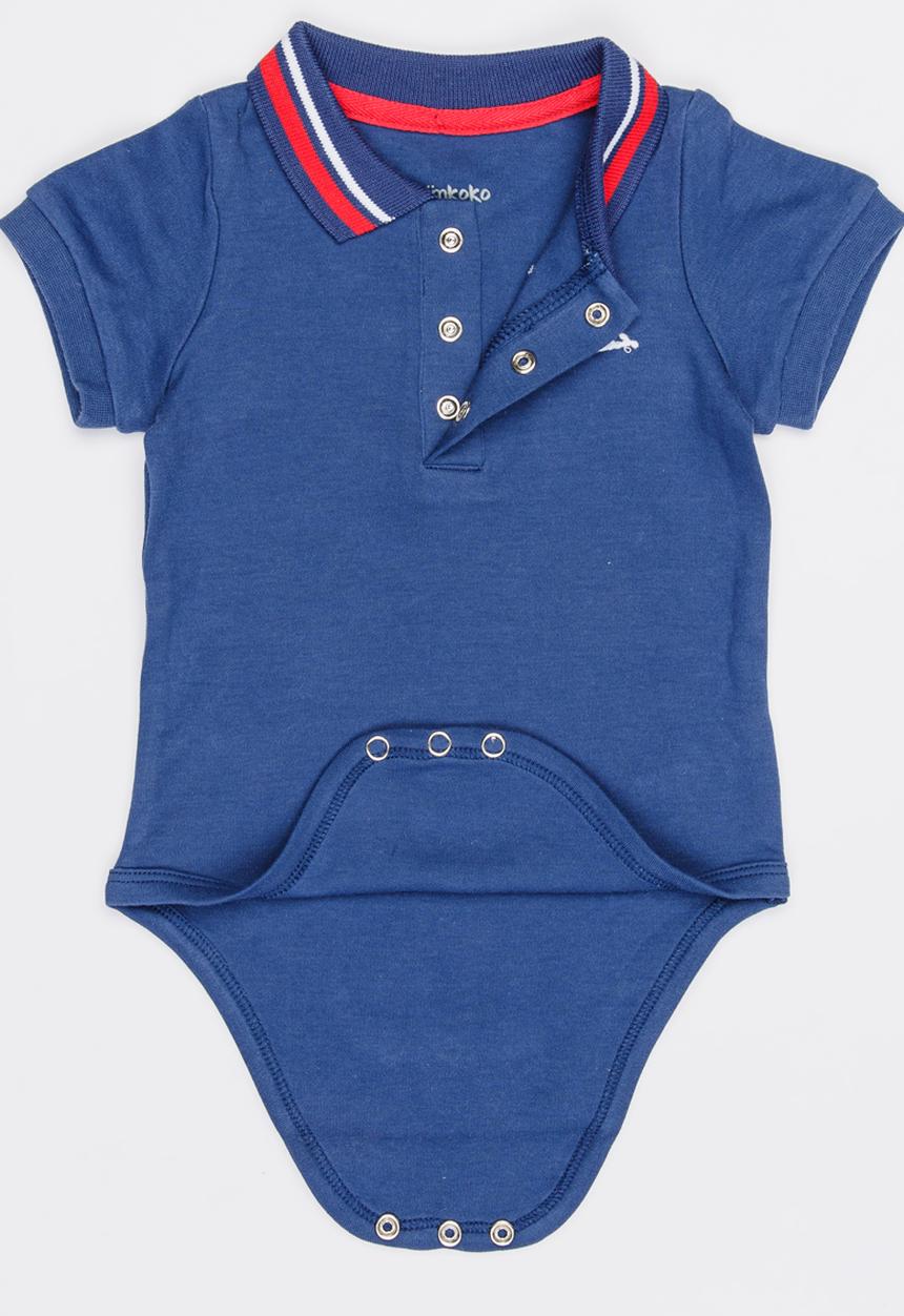 Pop Candy - Polo Bodysuit Blue