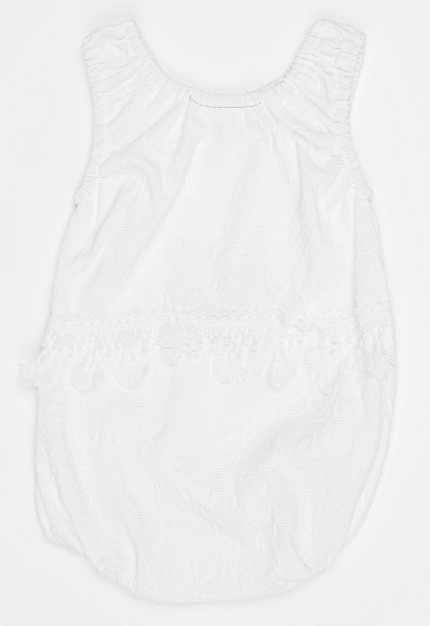 Pop Candy - Lace Romper White