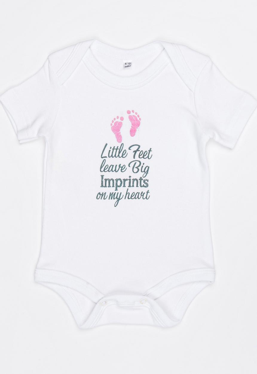Funky Shop - Slogan Baby Grow White