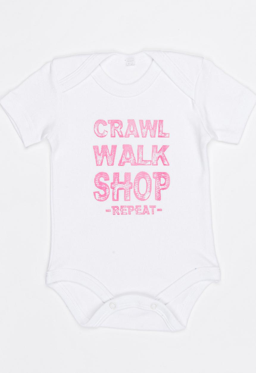 Funky Shop - Slogan Baby Grow White