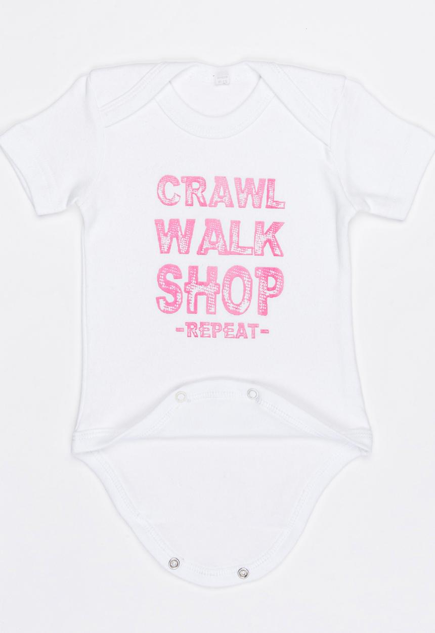 Funky Shop - Slogan Baby Grow White