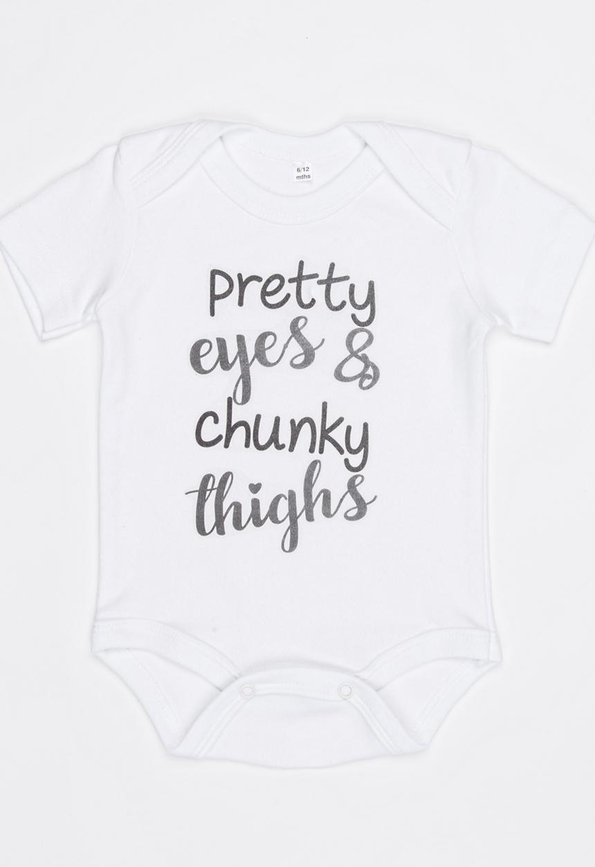 Funky Shop - Slogan Baby Grow White
