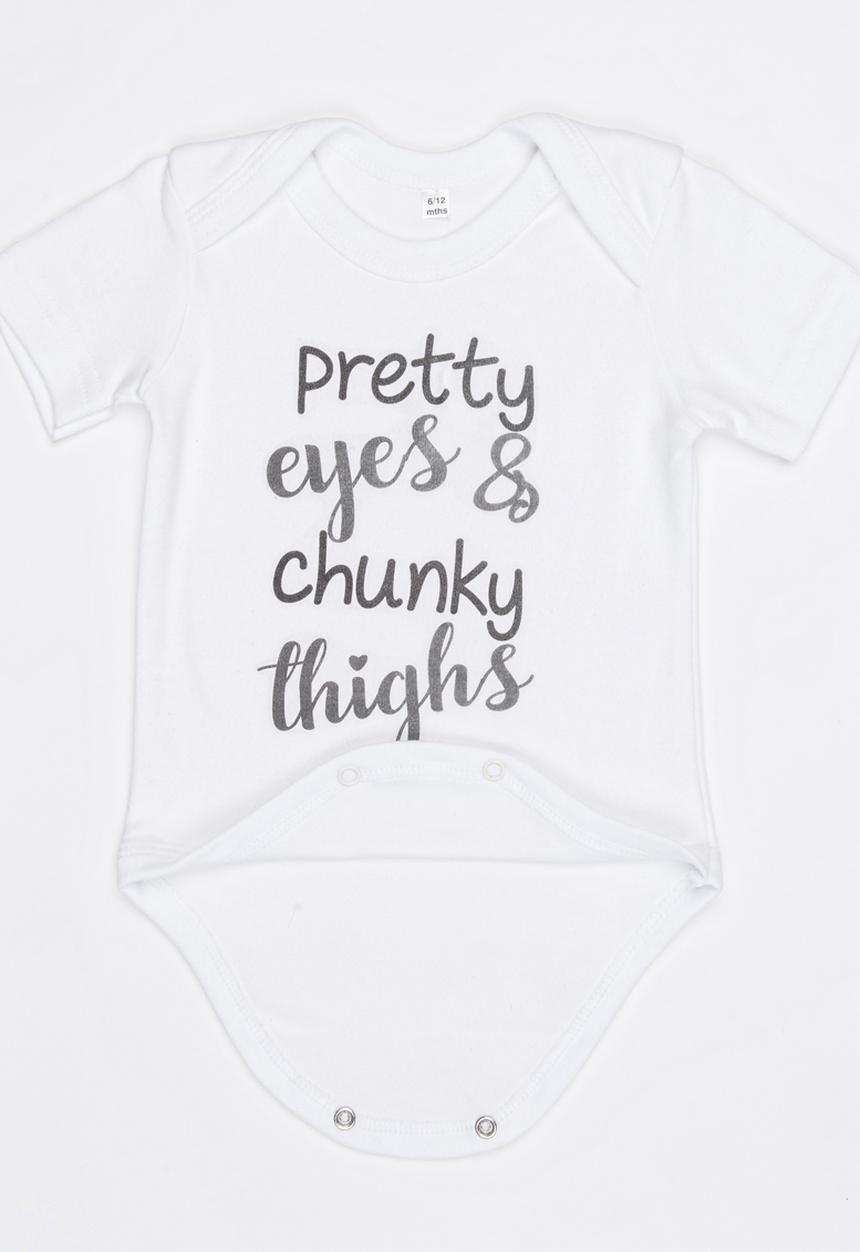 Funky Shop - Slogan Baby Grow White