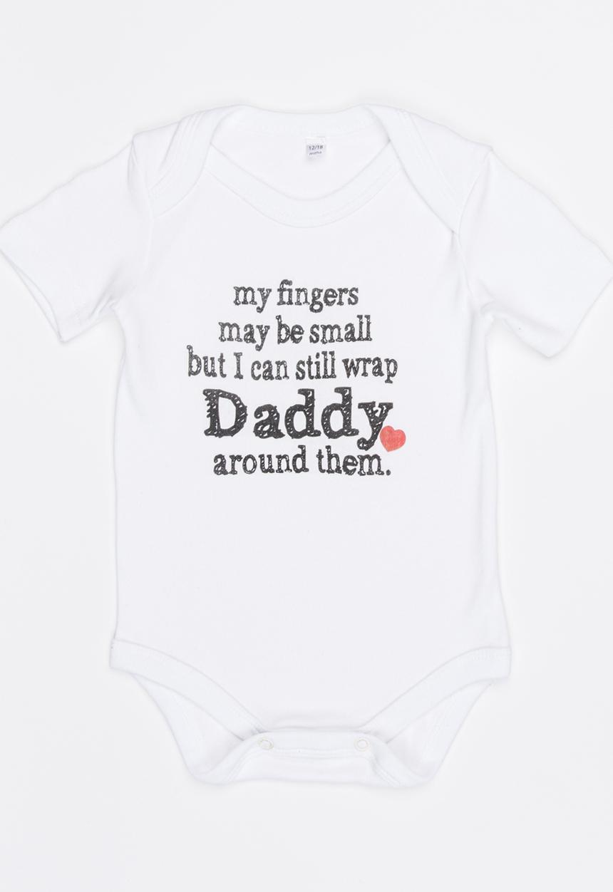 Funky Shop - Slogan Baby Grow White