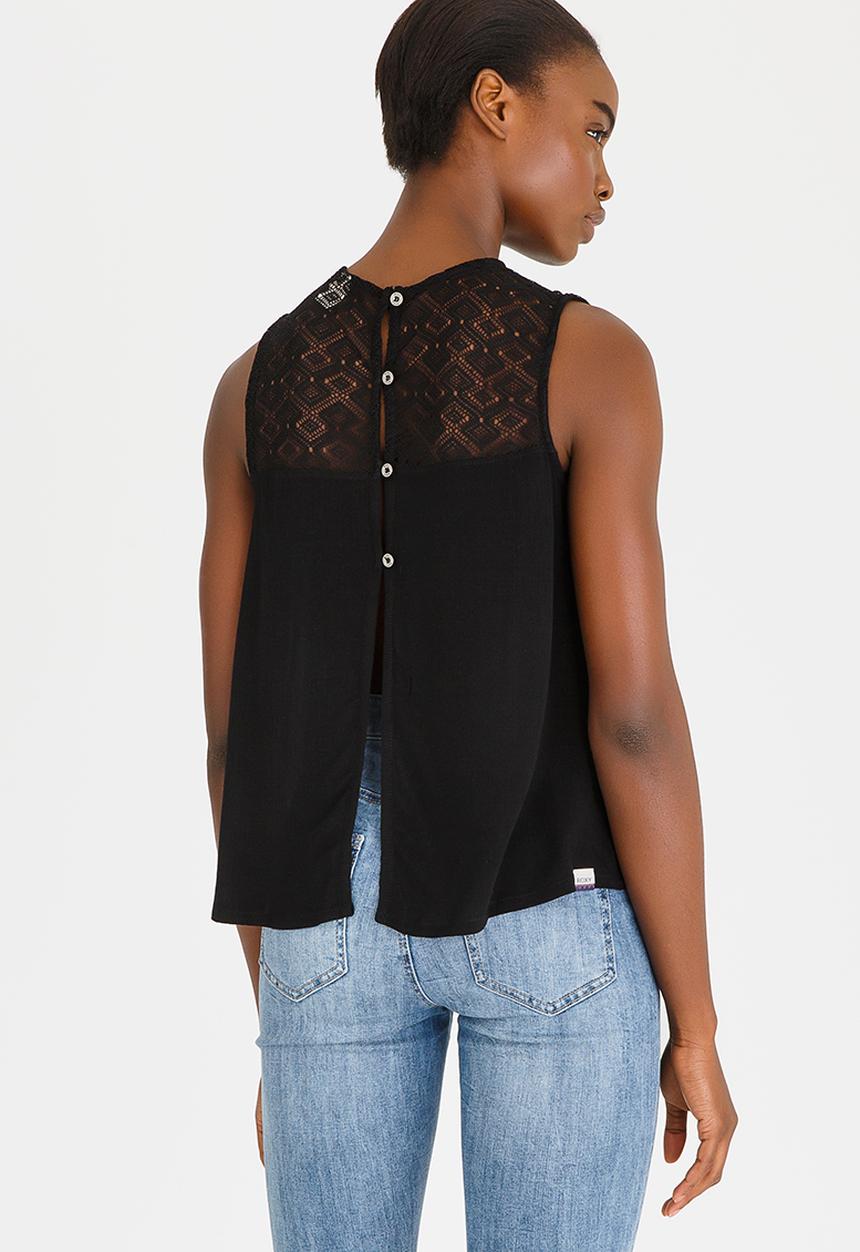Roxy - Sea Is Mine Sleeveless Top Black