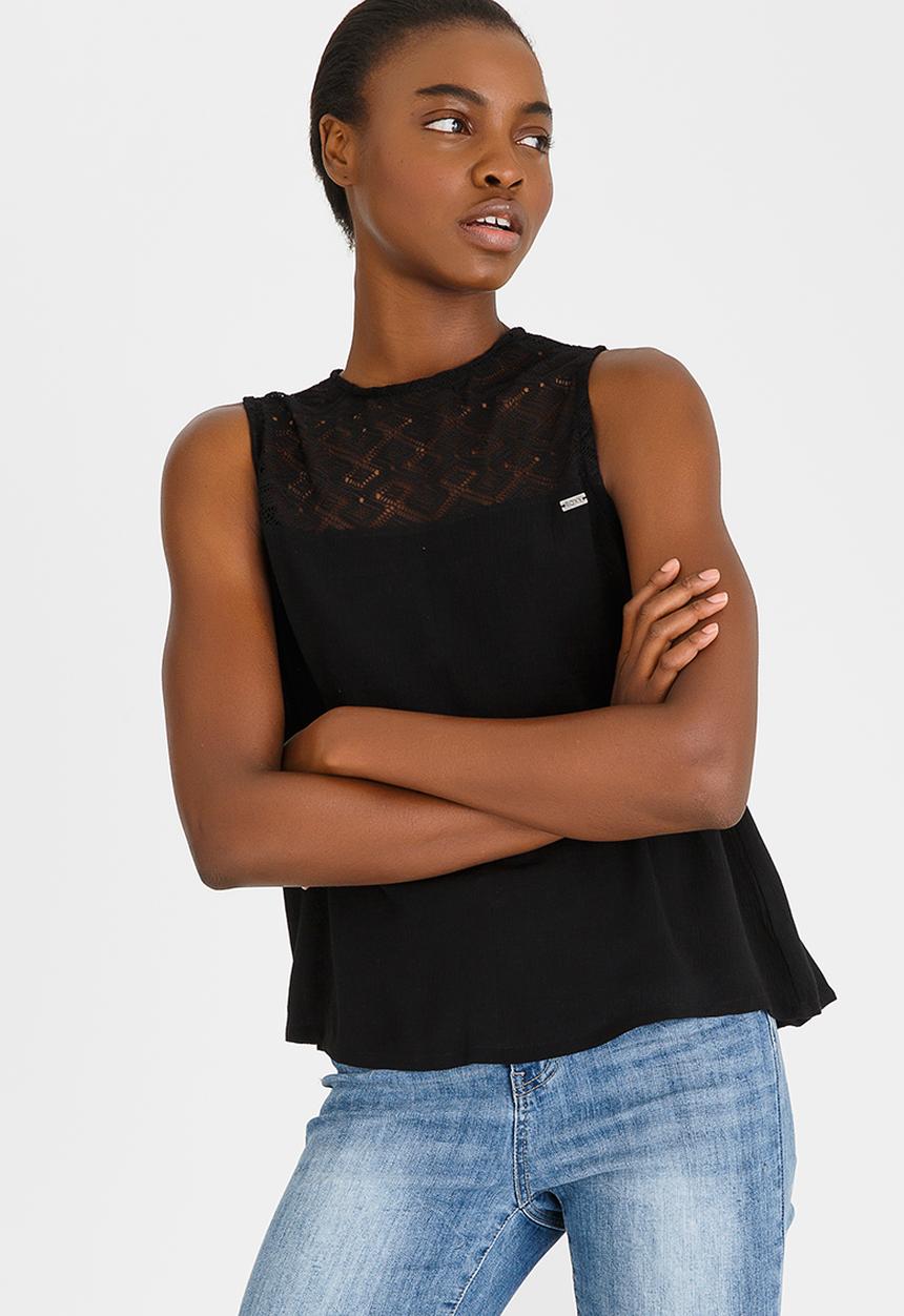 Roxy - Sea Is Mine Sleeveless Top Black