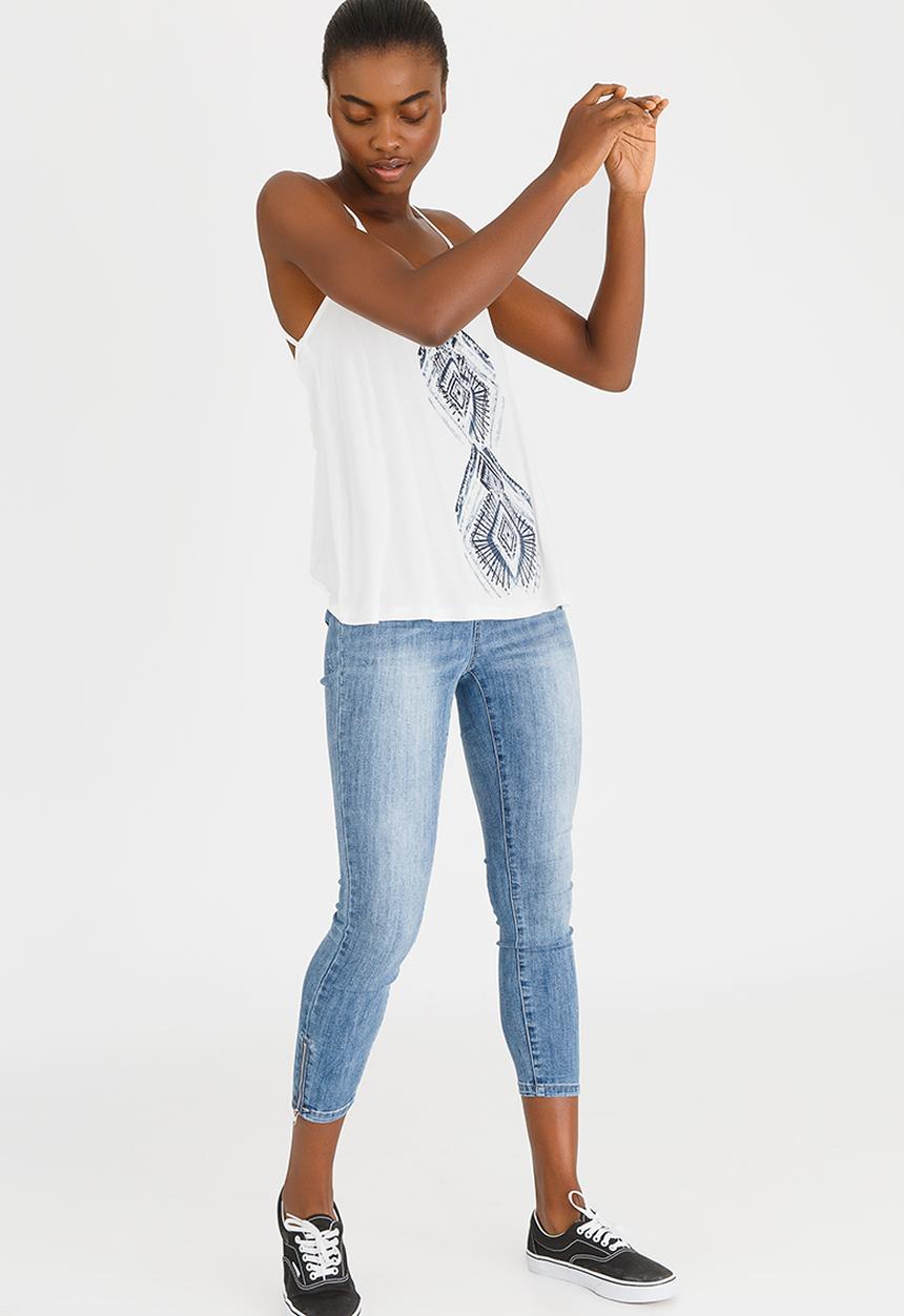 Roxy - Fly with Me Strappy Tee Cream