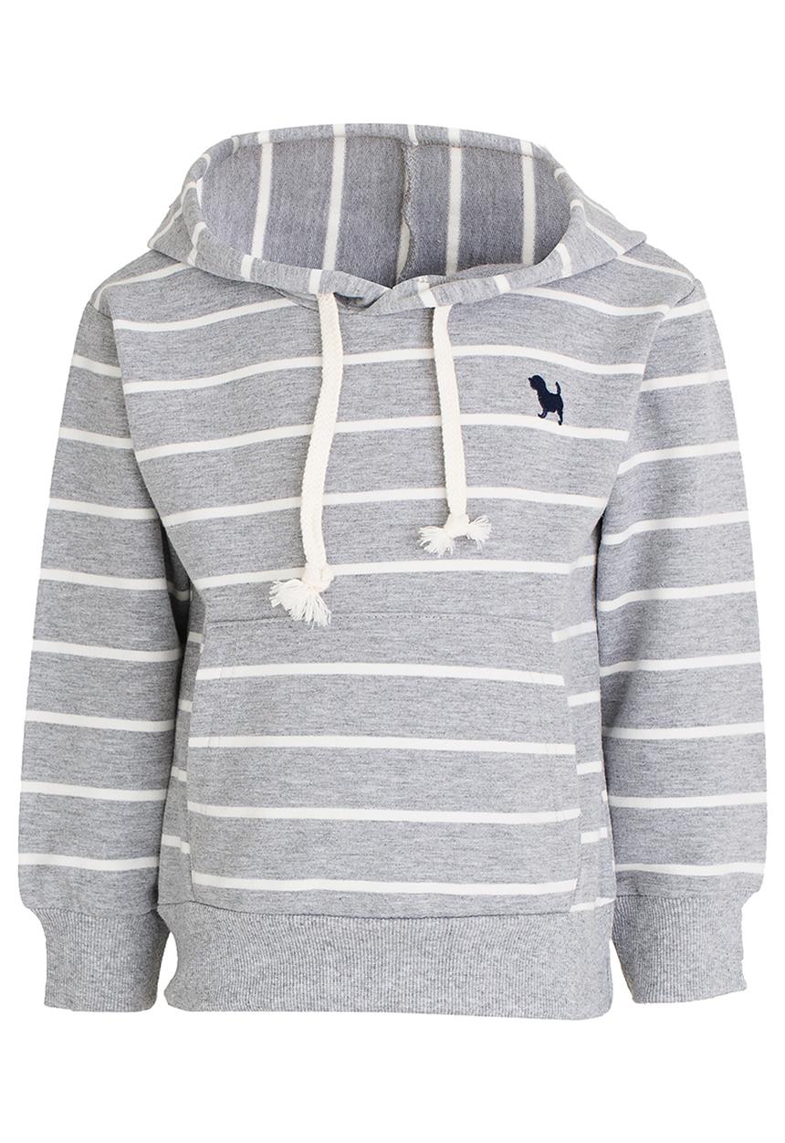 Pop Candy - Striped Hoodie Grey