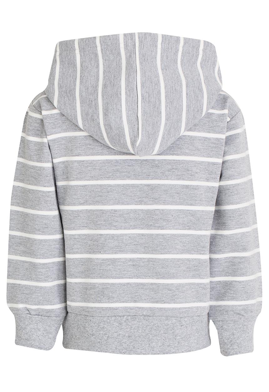 Pop Candy - Striped Hoodie Grey