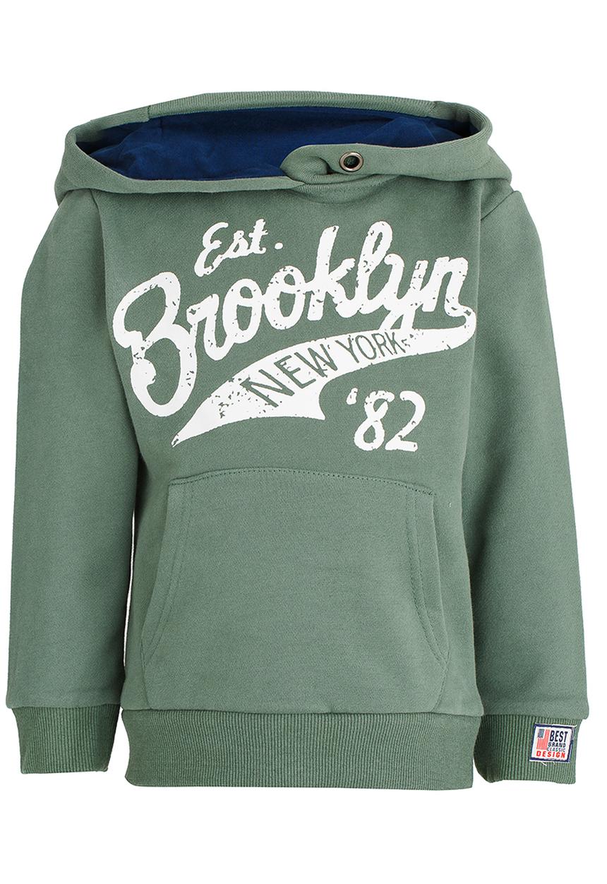 Pop Candy - Printed Hoodie Dark Green