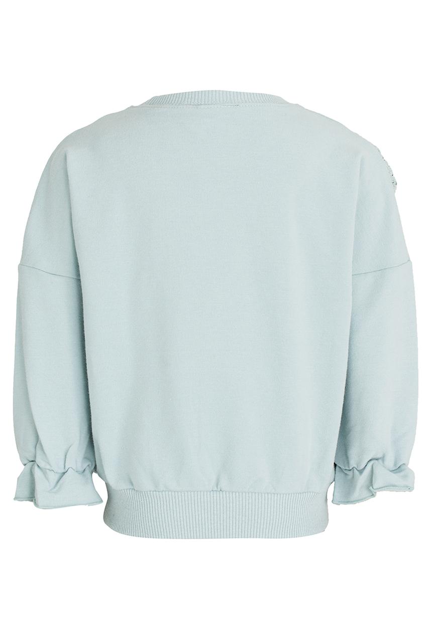 Pop Candy - Lace Trim Sweater Mint