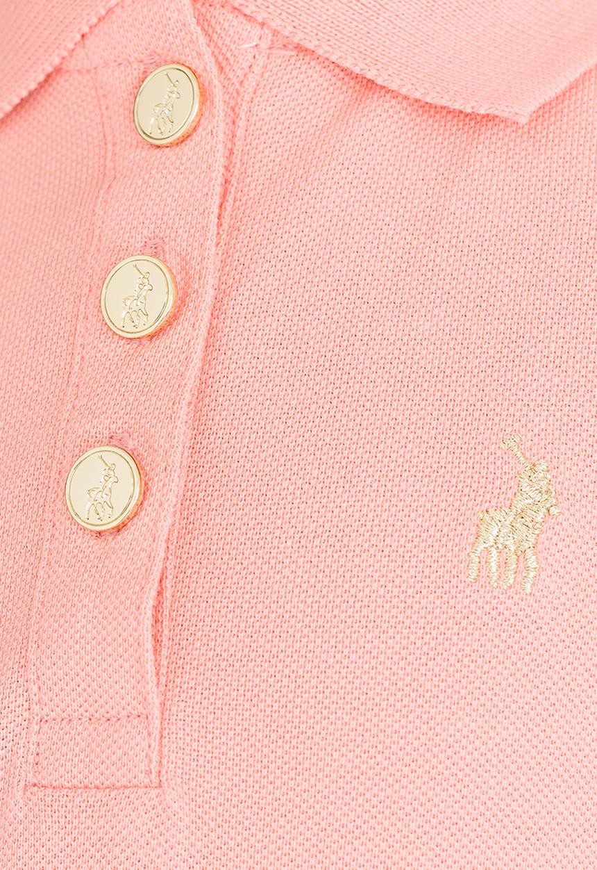 POLO - Nina SS Golfer Pale Pink