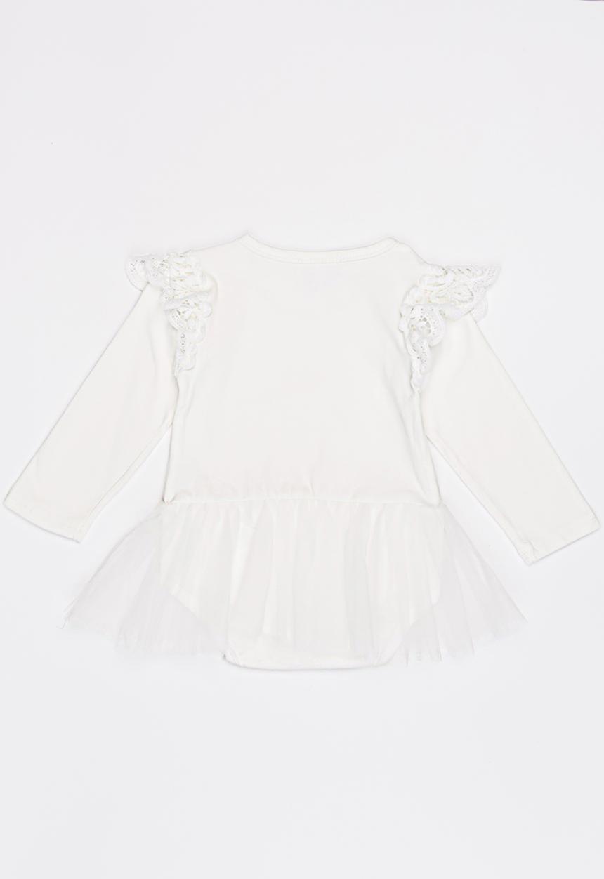 Pop Candy - Frilled Romper Cream