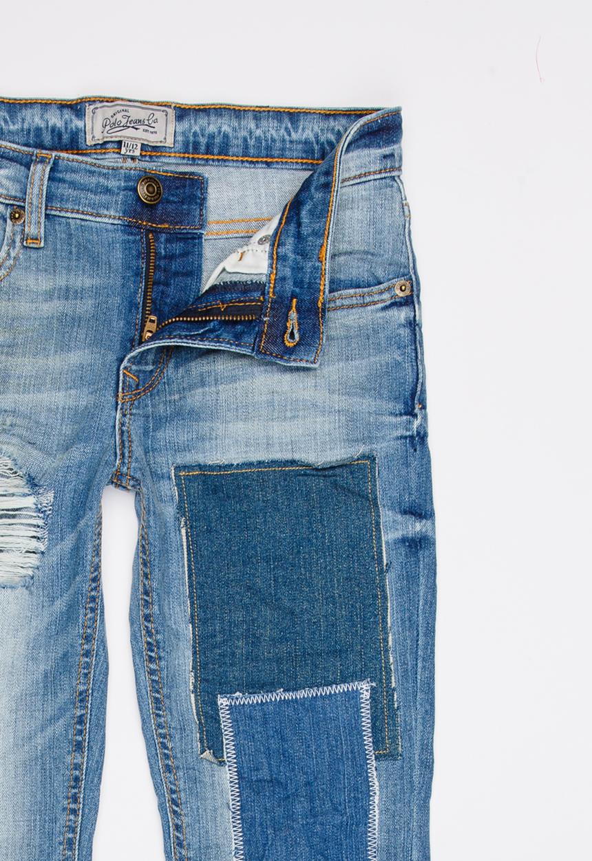 POLO - Patch Skinny Leg Multi-colour