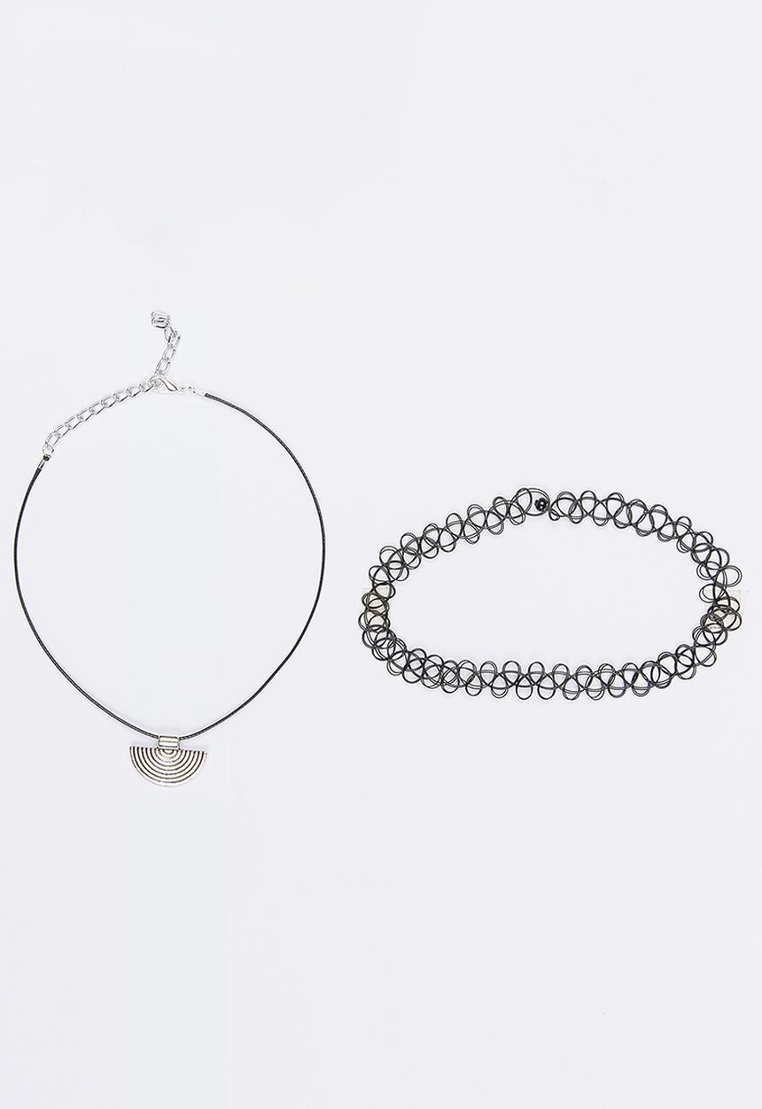 Jewels and Lace - Chocker Twinpack Black