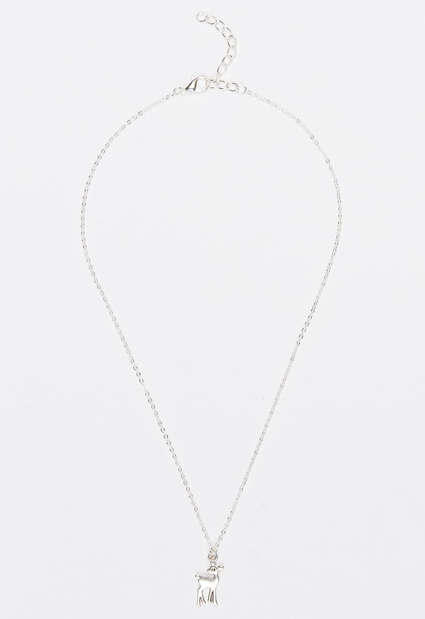 Jewels and Lace - Little Deer Necklace Silver