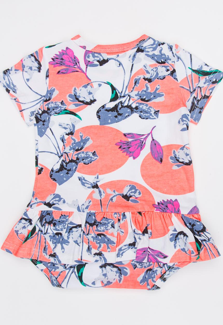 Pop Candy - Printed Romper Dress Multi-colour