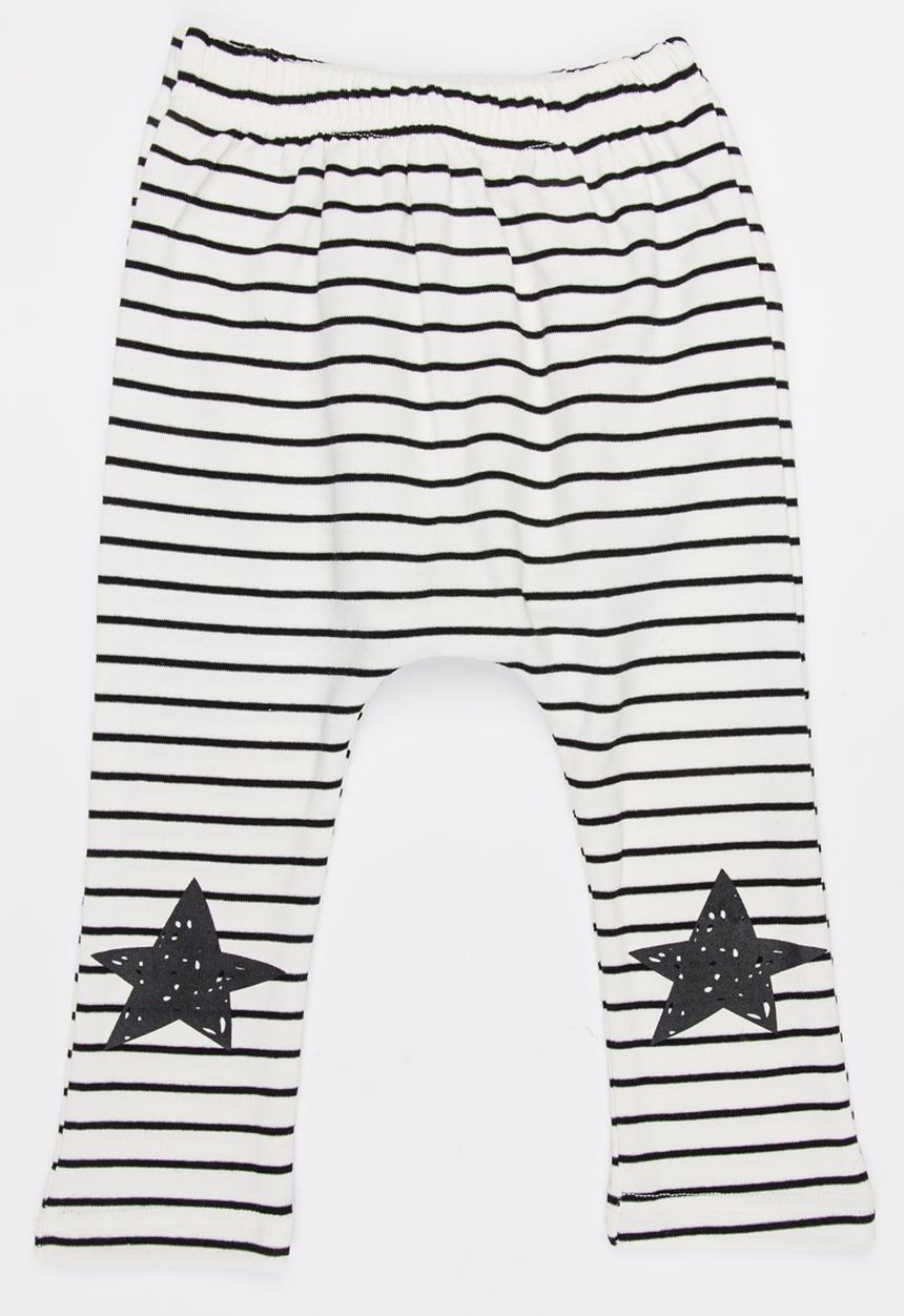 Pop Candy - Joggers with Patch Detail Black and White