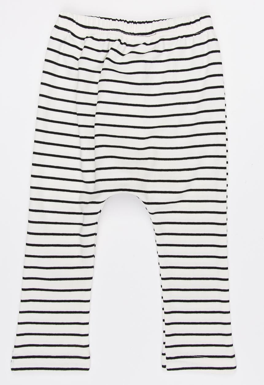 Pop Candy - Joggers with Patch Detail Black and White