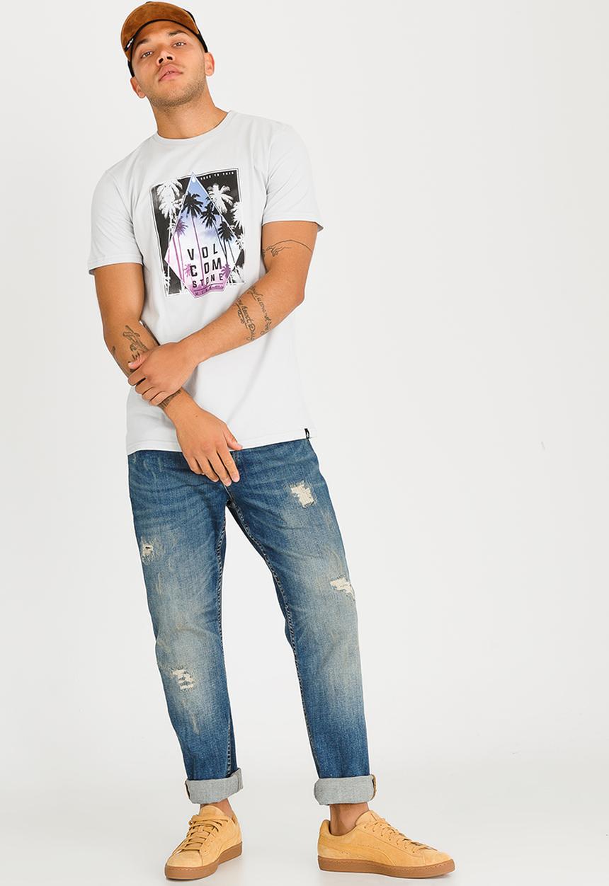 Volcom - Hazer Cotton Tee Pale Grey