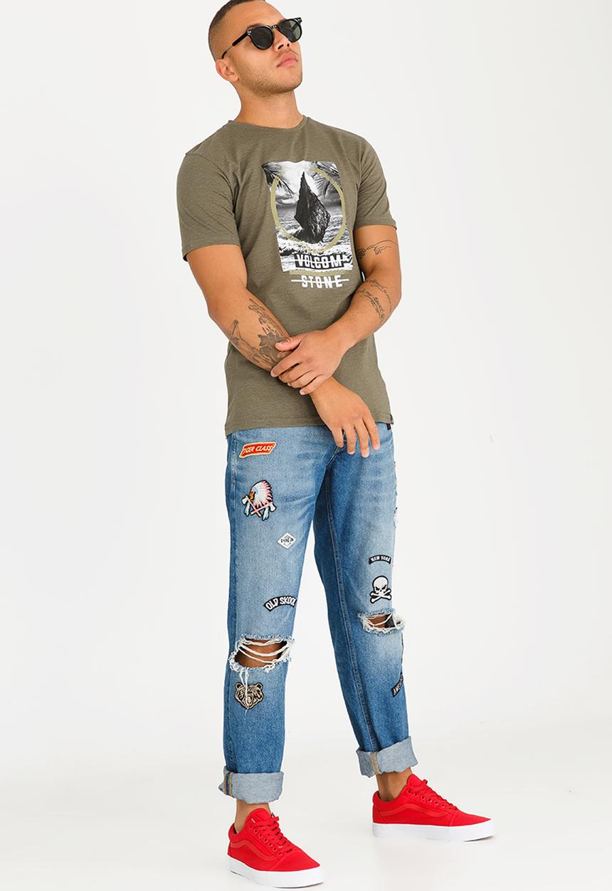 Volcom - Black Sand Tee Khaki Green