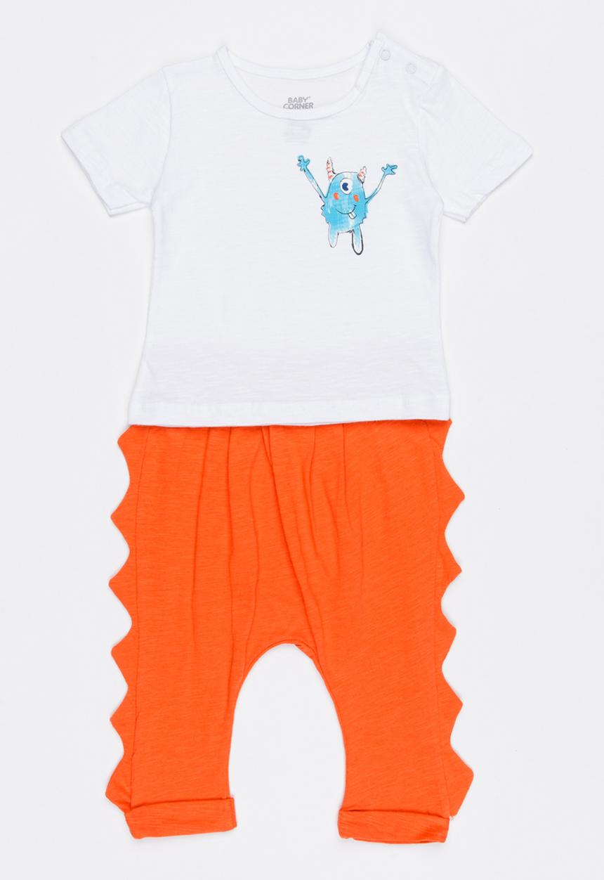 Baby Corner - 2 Piece T-shirt Short Set Multi-colour