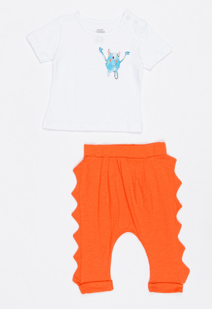 Baby Corner - 2 Piece T-shirt Short Set Multi-colour