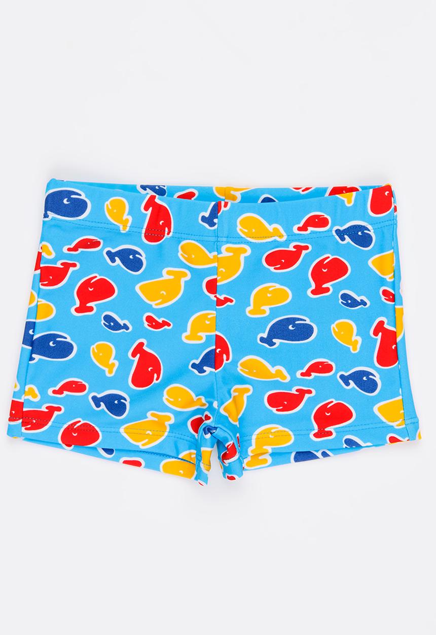 Pop Candy - Printed Swim Shorts Blue