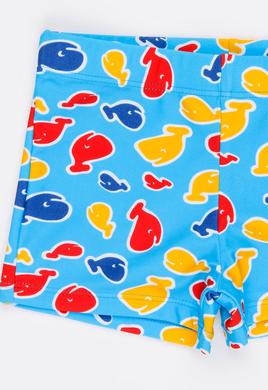 Pop Candy - Printed Swim Shorts Blue
