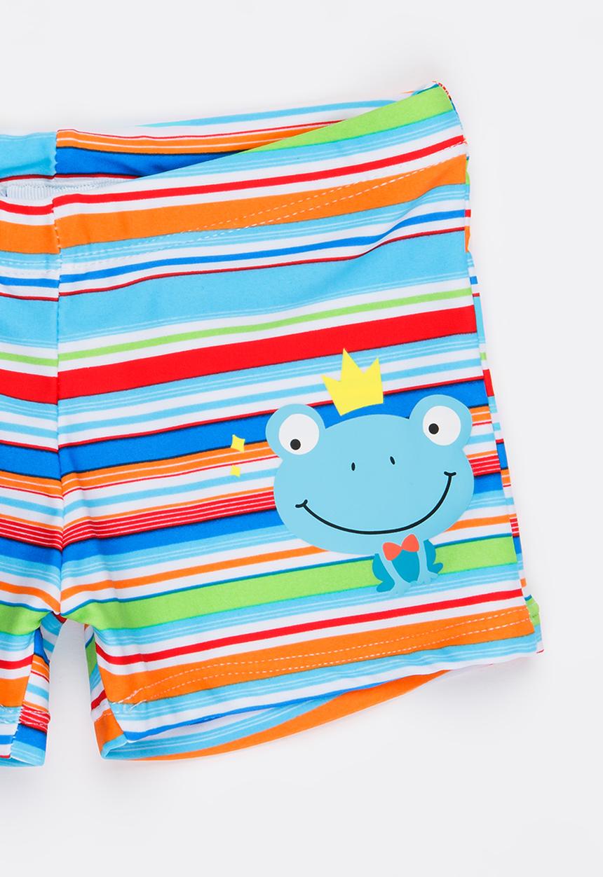 Pop Candy - Striped Swim Shorts Multi-colour