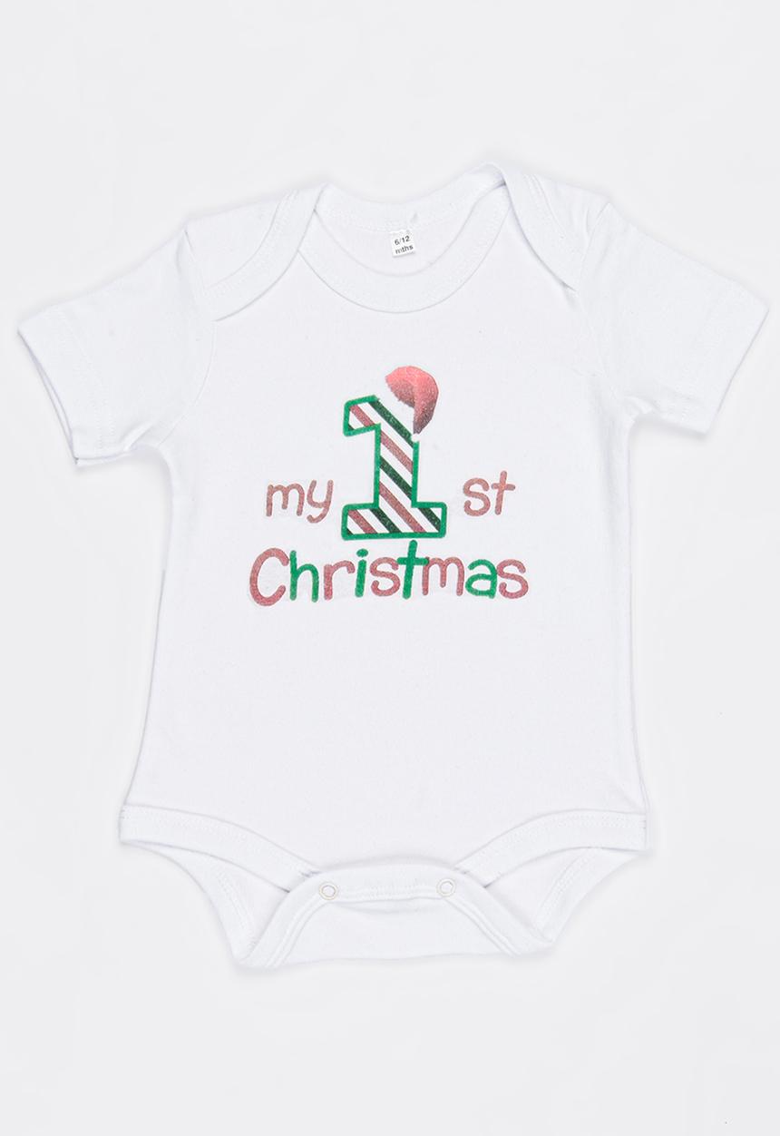 Funky Shop - Slogan Baby Grow White