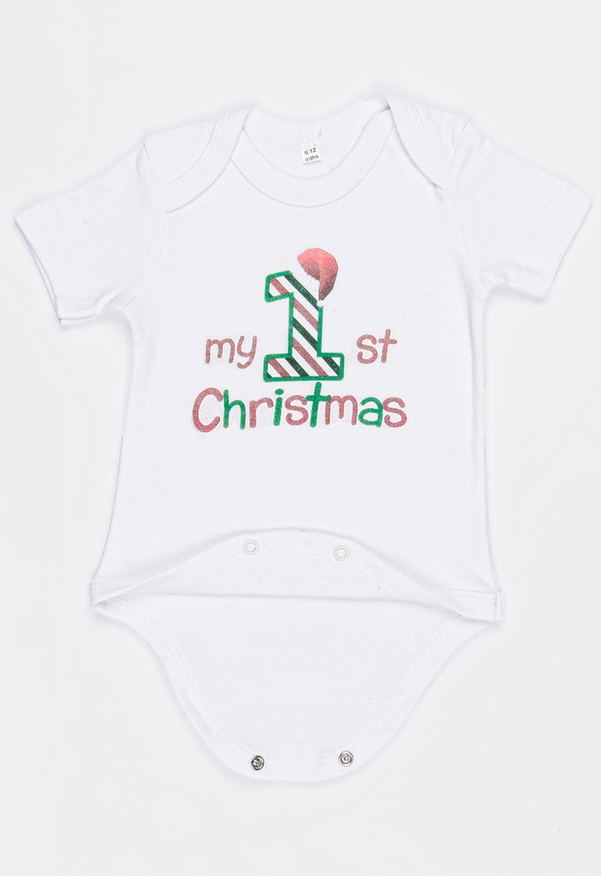 Funky Shop - Slogan Baby Grow White