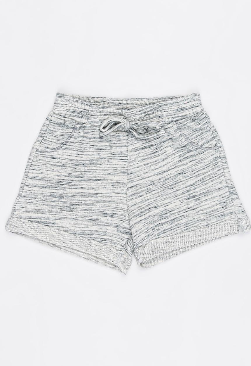 Rebel Republic - Fleece Shorts Grey Melange