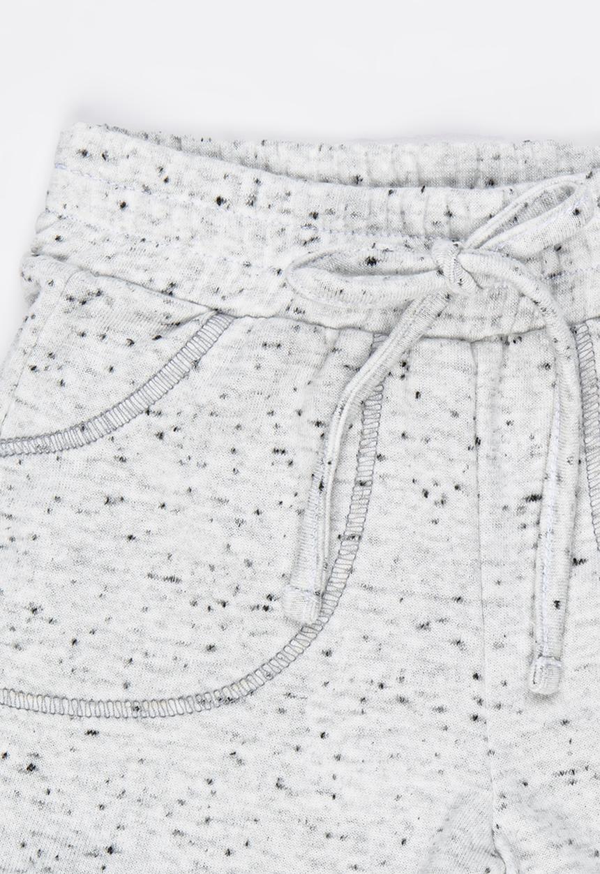 See-Saw - Knit Pull On Shorts Grey Melange