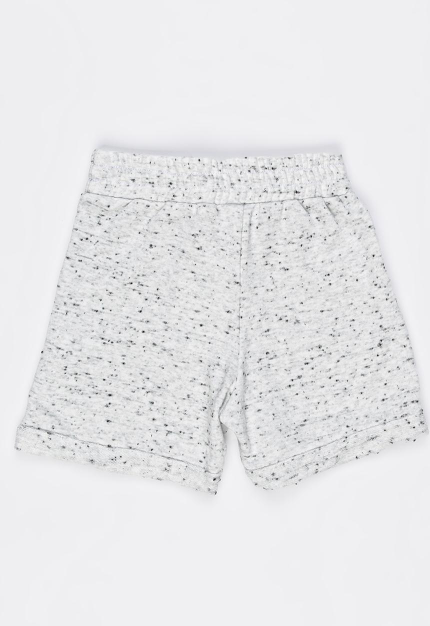 See-Saw - Knit Pull On Shorts Grey Melange