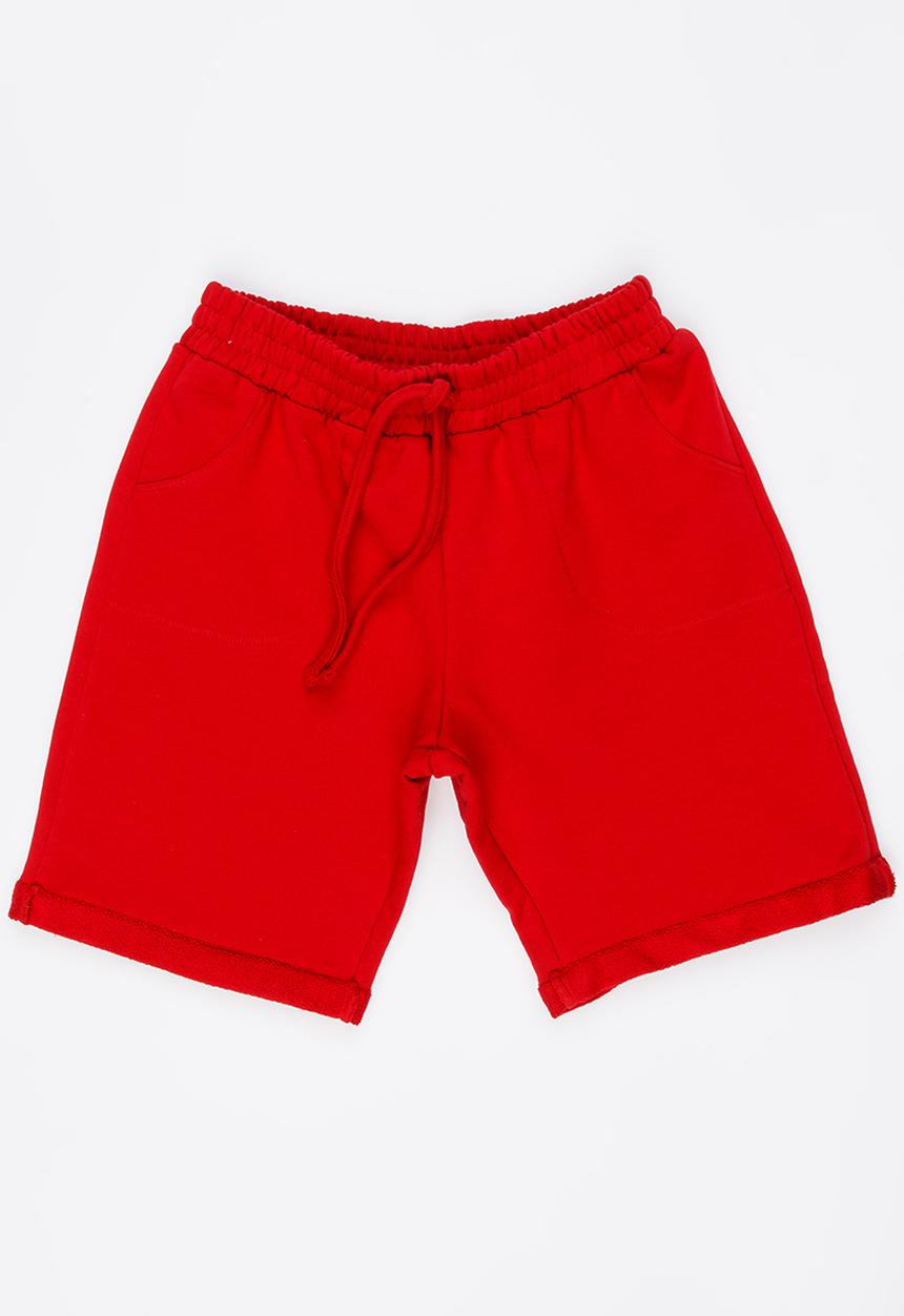 Rebel Republic - Knit Pull On Shorts Red