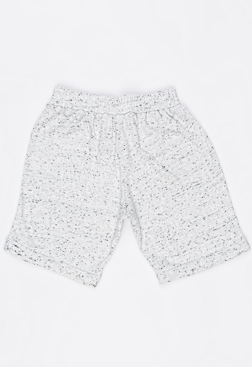 Rebel Republic - Knit Pull On Shorts Grey Melange