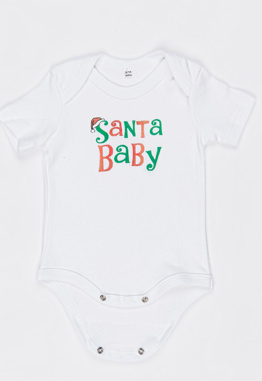 Funky Shop - Slogan Baby Grow White