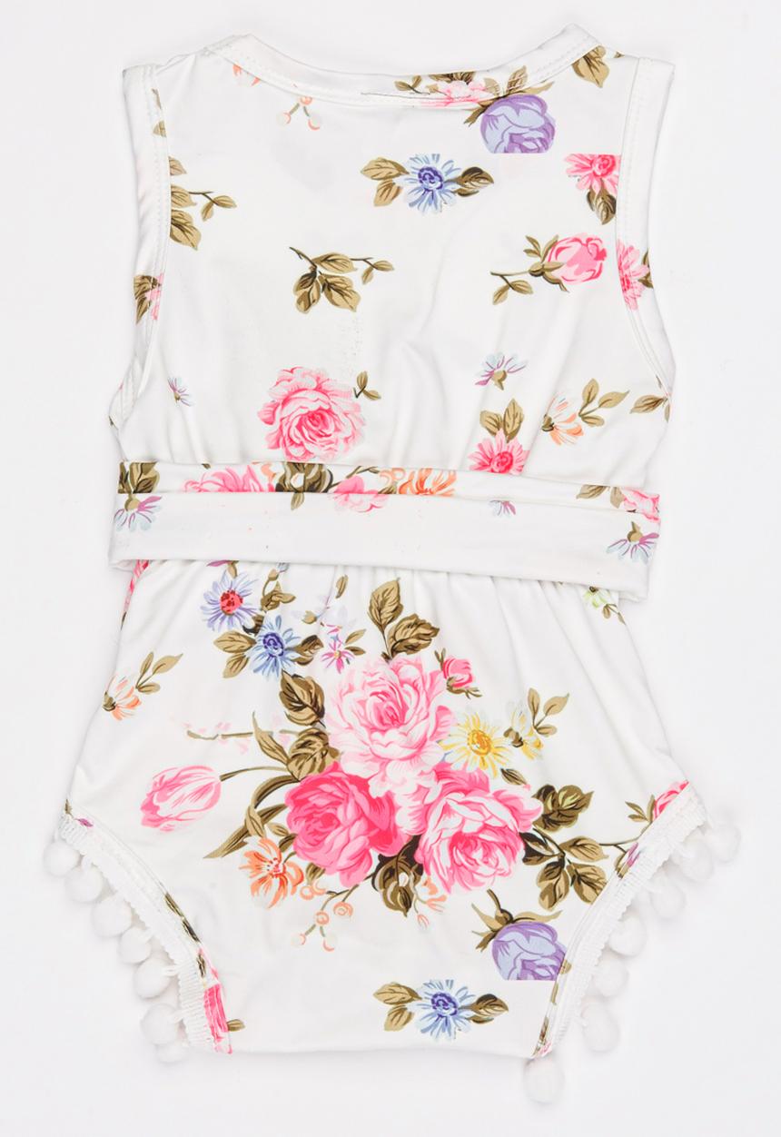 Pop Candy - Floral Romper Set Multi-colour