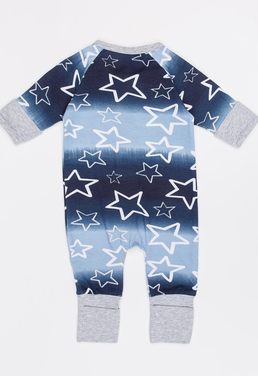 Pop Candy - Star Print Bodysuit Blue