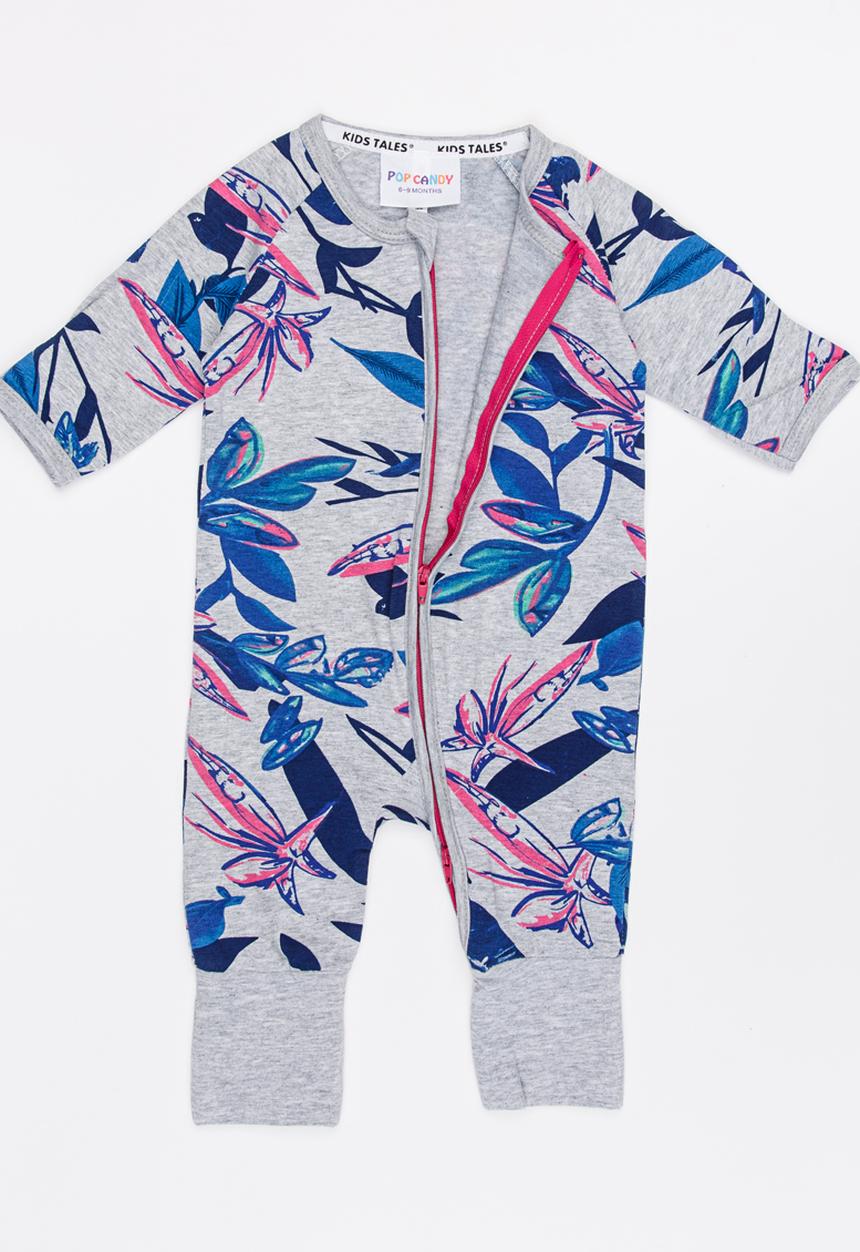 Pop Candy - Multi Printed Bodysuit Multi-colour