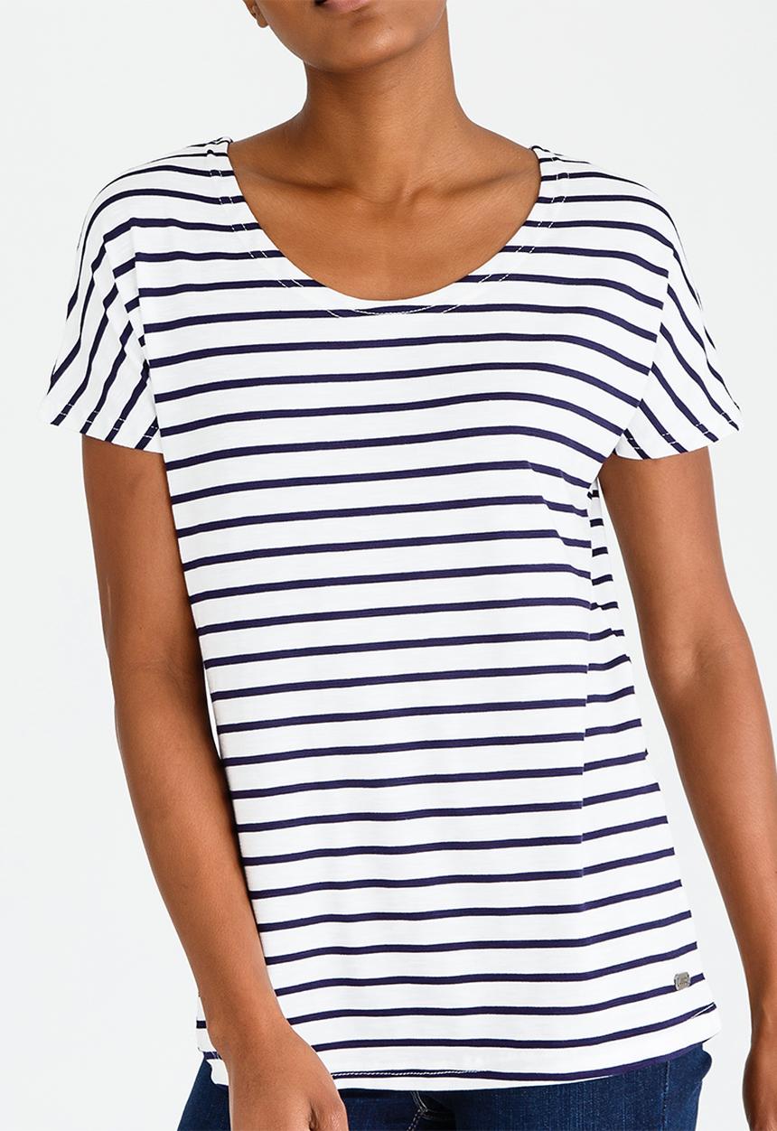 JEEP - Striped Fashion Top Navy & White