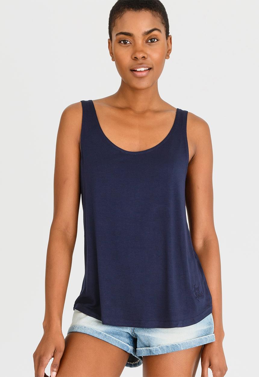 JEEP - Scoop Neck Vest Navy