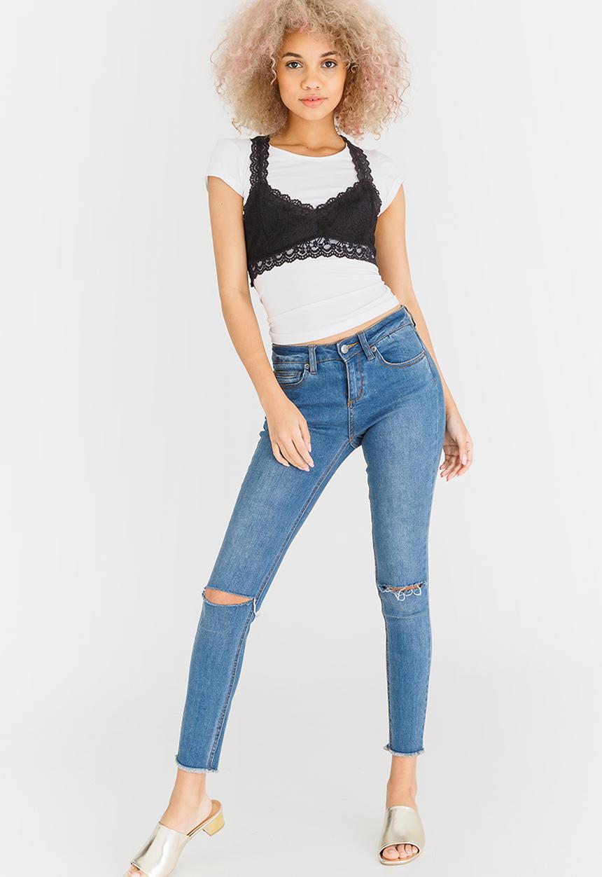 c(inch) - Lace Bralette Black