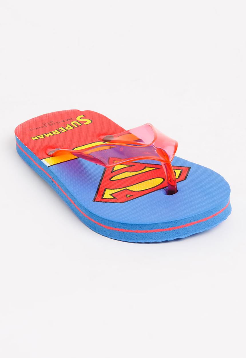 Character Fashion - Superman Flip Flops Multi-colour