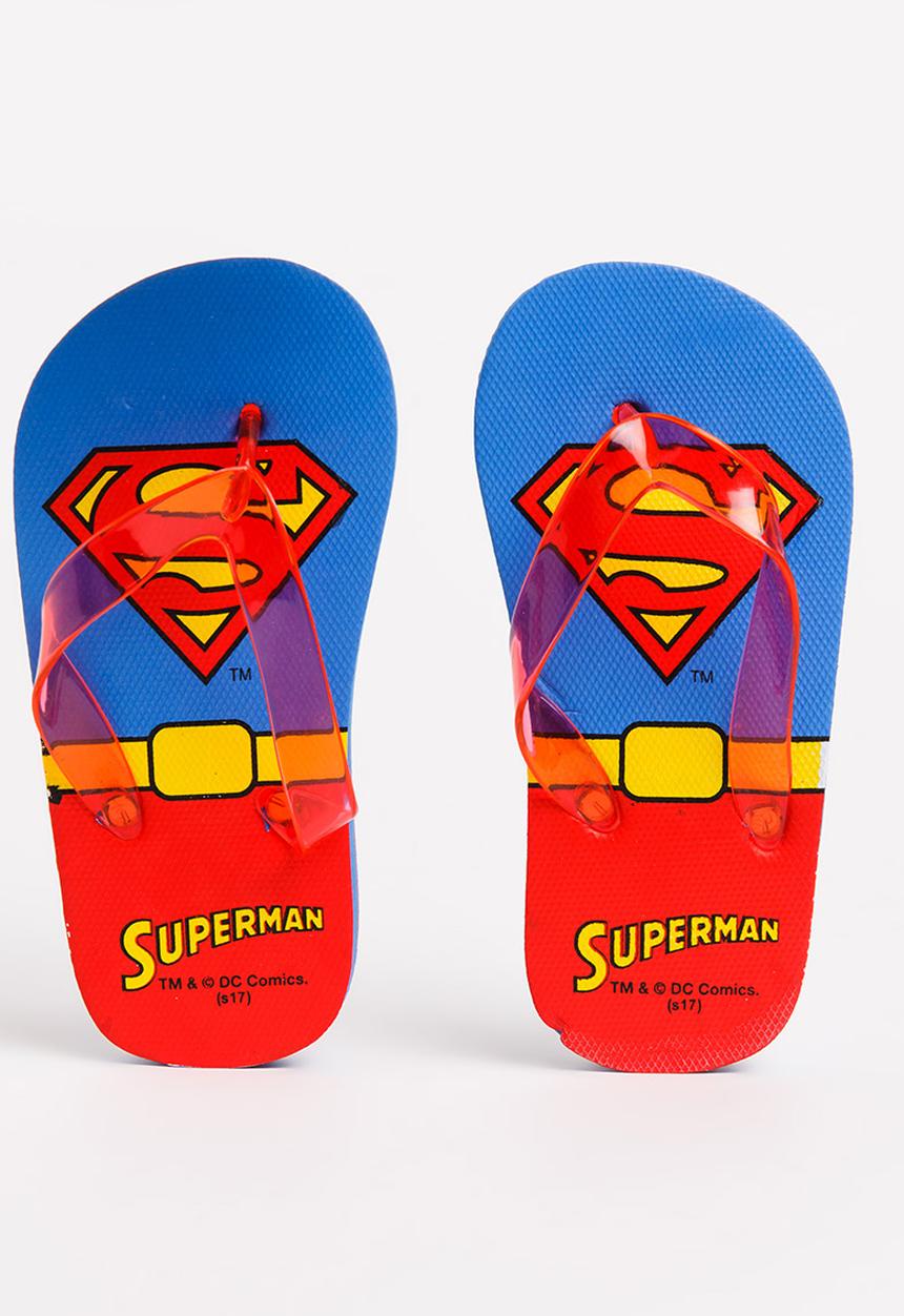 Character Fashion - Superman Flip Flops Multi-colour